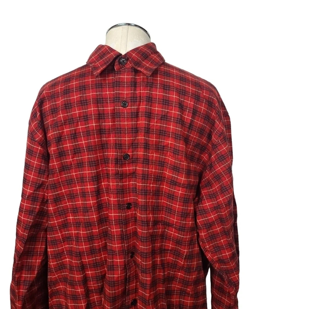 J. Crew Plaid Button Down Long Sleeve Shirt Men's M